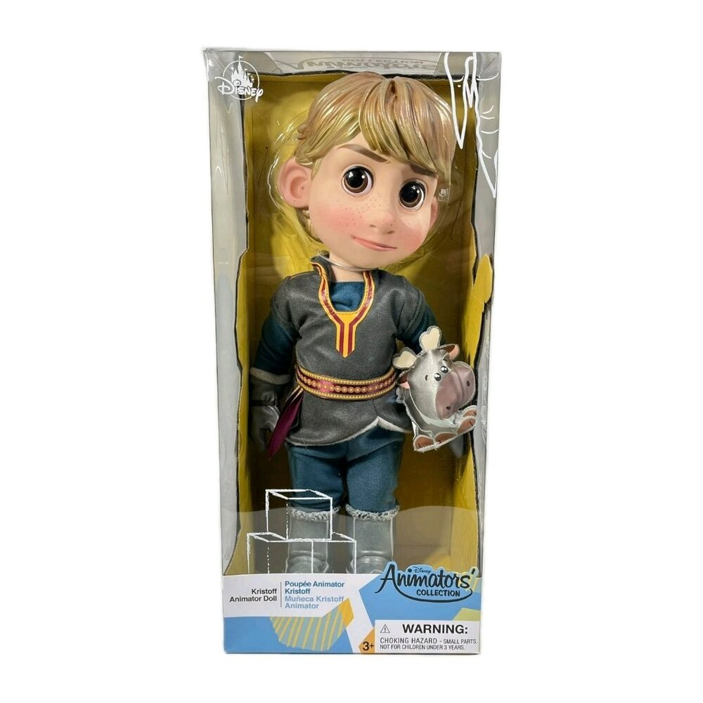Disney Animators Collection 16" Frozen Kristoff Doll With Mini Sven Plush